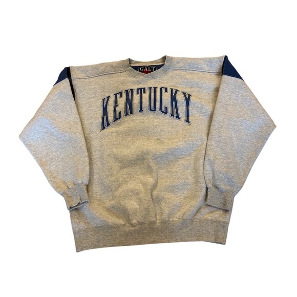 Vintage Galt Sand Kentucky Wildcats Double Sided Crewneck Sweatshirt Men's XL - Picture 2 of 9